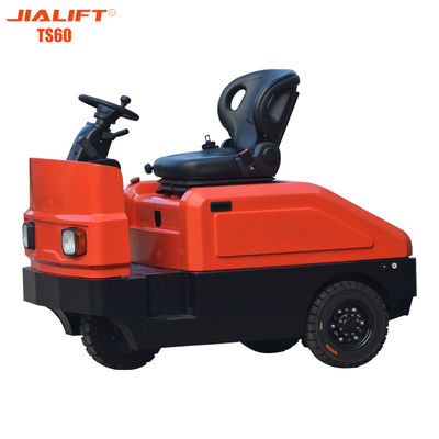 качество  6000kg Electric Tow Tractor Motors Seated Electric Baggage Tug  5500N завод